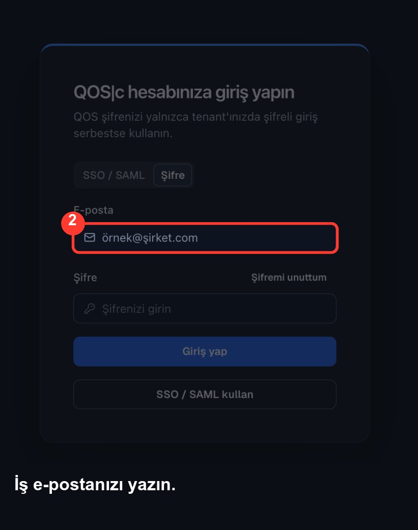 The email field on the sign-in card, marked with a red box.